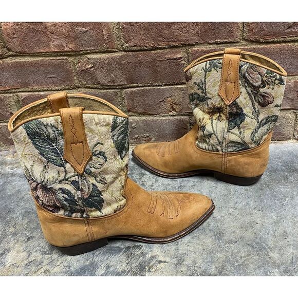 Seychelles Tan Leather Western Pointed Toe Boot Size 6 - Picture 6 of 9